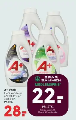 SPAR A+ Vask tilbud