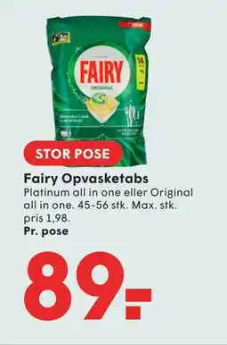 SPAR Fairy Opvasketabs tilbud