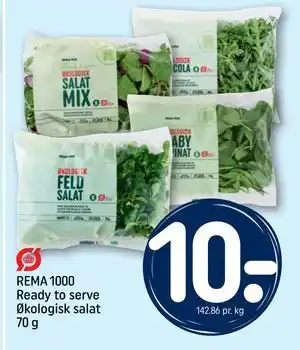 REMA 1000 Ready to serve Økologisk salat 70 g