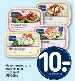 REMA 1000 Mayo hønse-, tun-, makrel- eller frugtsalat 175-200 g tilbud