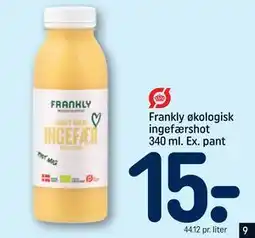 REMA 1000 Frankly økologisk ingefærshot 340 ml. Ex. pant tilbud