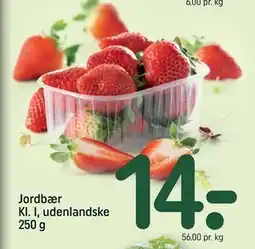 REMA 1000 Jordbær Kl. I, udenlandske 250 g tilbud