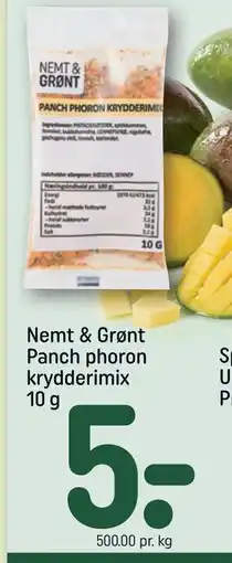 REMA 1000 Nemt & Grønt Panch phoron krydderimix 10 g tilbud