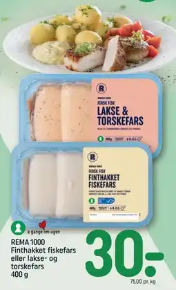 REMA 1000 REMA 1000 Finthakket fiskefars eller lakse- og torskefars 400 g tilbud