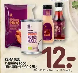REMA 1000 REMA 1000 Inspiring Food 150-400 ml/200-255 g tilbud
