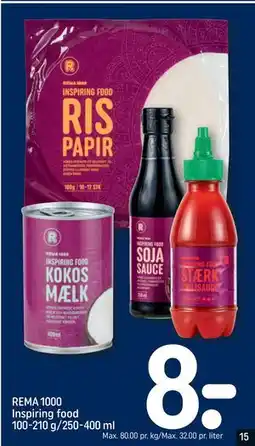 REMA 1000 REMA 1000 Inspiring food 100-210 g/250-400 ml tilbud