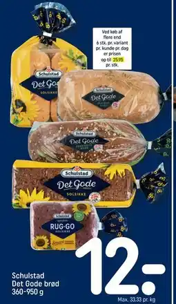 REMA 1000 Schulstad Det Gode brød 360-950 g tilbud