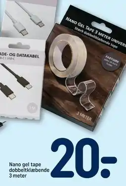 REMA 1000 Nano gel tape dobbeltklæbende 3 meter tilbud