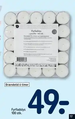 REMA 1000 Fyrfadslys 100 stk tilbud