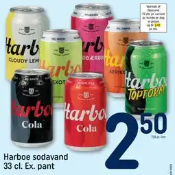 REMA 1000 Harboe sodavand 33 cl. Ex. pant tilbud