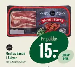 Min Købmand Gestus Bacon i Skiver tilbud