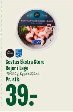 Min Købmand Gestus Ekstra Store Rejer i Lage tilbud