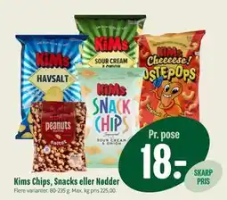 Min Købmand Kims Chips, Snacks eller Nødder tilbud