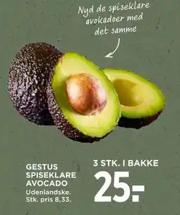MENY GESTUS SPISEKLARE AVOCADO tilbud