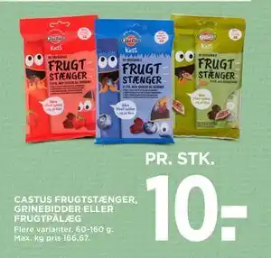 MENY CASTUS FRUGTSTÆNGER, GRINEBIDDER ELLER FRUGTPÅLÆG tilbud