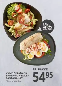 MENY DELIKATESSENS SANDWICH ELLER PASTASALAT tilbud