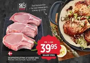 MENY SKAFTKOTELETTER AF DANSK GRIS tilbud