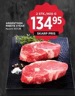 MENY ARGENTINSK RIBEYE STEAK tilbud
