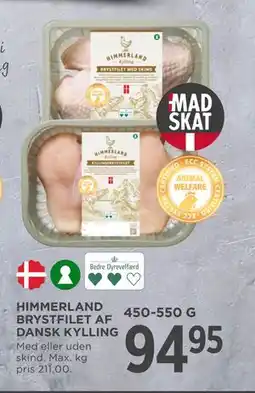 MENY HIMMERLAND BRYSTFILET AF DANSK KYLLING tilbud