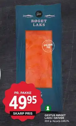 MENY GESTUS RØGET LAKS I SKIVER tilbud
