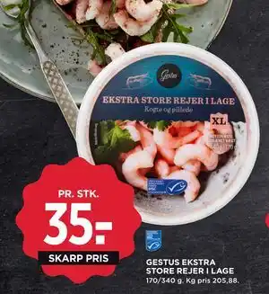 MENY GESTUS EKSTRA STORE REJER I LAGE tilbud
