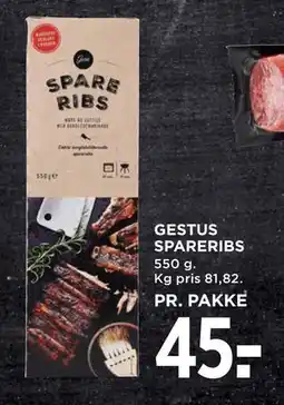 MENY GESTUS SPARERIBS tilbud