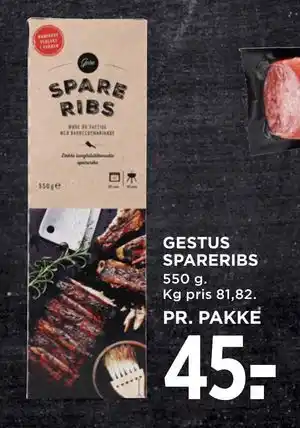 MENY GESTUS SPARERIBS tilbud