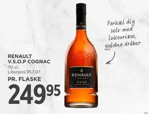 MENY RENAULT V.S.O.P COGNAC tilbud