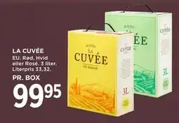 MENY LA CUVÉE tilbud