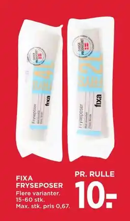 MENY FIXA FRYSEPOSER tilbud
