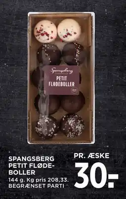 MENY SPANGSBERG PETIT FLØDEBOLLER tilbud