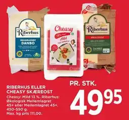MENY RIBERHUS ELLER CHEASY SKÆREOST tilbud