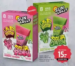 MENY SUN LOLLY FRYS SELV-IS tilbud