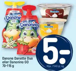 REMA 1000 Danone Danette Duo eller Danonino GO tilbud