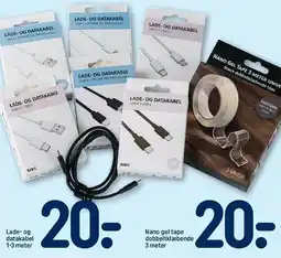 REMA 1000 Lade- og datakabel / Nano gel tape tilbud