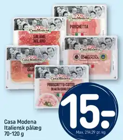 REMA 1000 Casa Modena Italiensk pålæg tilbud