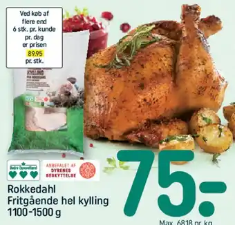 REMA 1000 Rokkedahl Fritgående hel kylling tilbud