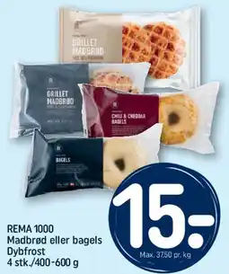 REMA 1000 REMA1000 Madbrød eller bagels tilbud