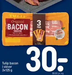 REMA 1000 Bacon i skiver (3x125 g) tilbud