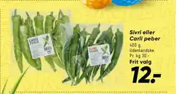 Bilka Sivri eller Carli peber tilbud