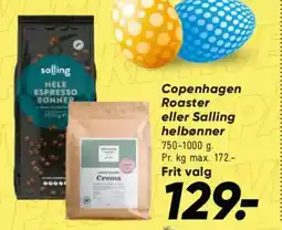 Bilka Copenhagen Roaster eller Salling helbønner tilbud