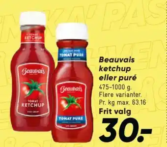 Bilka Beauvais ketchup eller puré tilbud