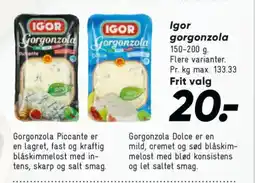 Bilka Igor Gorgonzola tilbud