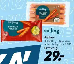Bilka Salling Pølser tilbud