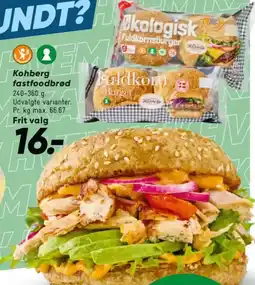 Bilka Kohberg fastfoodbrød tilbud