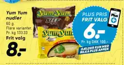 Bilka Yum Yum nudler tilbud