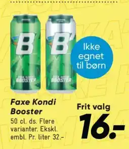 Bilka Faxe Kondi Booster tilbud