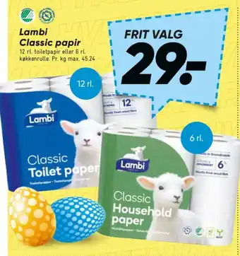 Bilka Lambi Classic papir tilbud