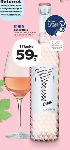 Kvickly Irma Exhib' Rosé tilbud