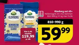 Løvbjerg Arla Klovborg ost 45+ tilbud